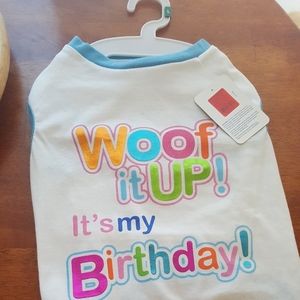Dog Birthday T-shirt Large, New w/tags Woof It Up